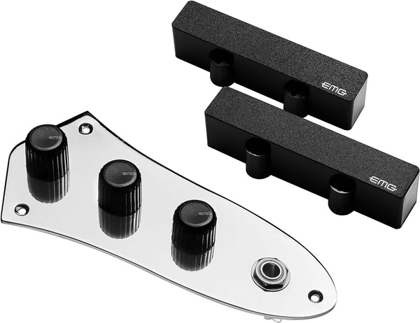 EMG J-SYSTEM Prewired Jazz Bass Control Plate and Pickup Set