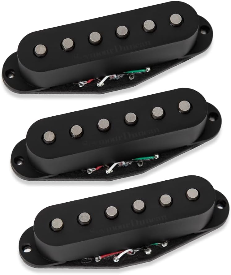 Seymour Duncan Hot Chicken Strat/Stratocaster Complete Pickup Set, BLACK