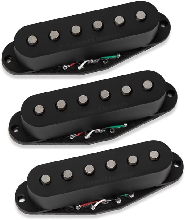 Seymour Duncan Hot Chicken Strat/Stratocaster Complete Pickup Set, BLACK