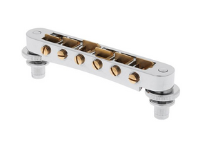 Schaller Germany GTM Tune-O-Matic Bridge with M5 Studs/Inserts, CHROME