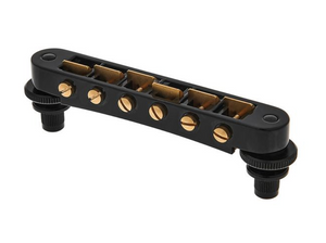 Schaller Germany GTM Tune-O-Matic Bridge with M5 Studs/Inserts, BLACK