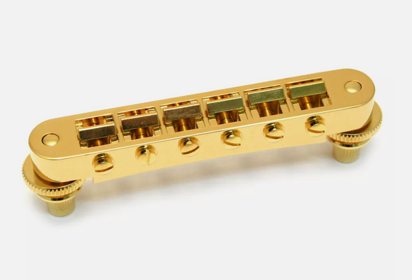 Schaller Germany GTM Tune-O-Matic Bridge with M5 Studs/Inserts, GOLD