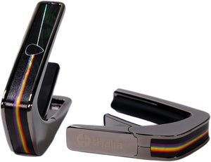 Thalia Deluxe Series Guitar Capo - Dark Side of Pearl, Black Chrome