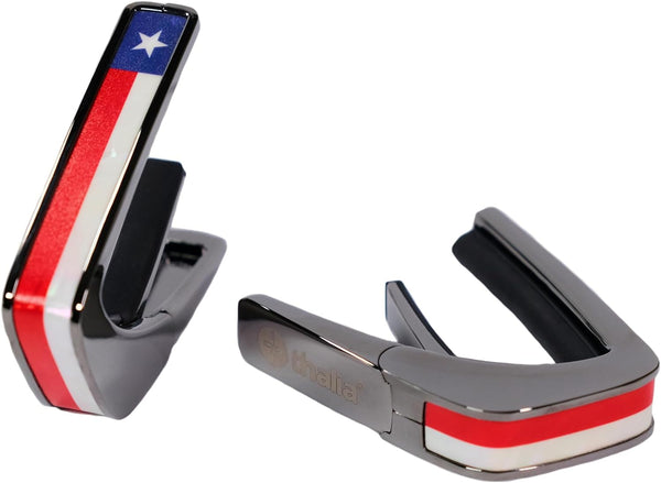 Thalia Deluxe Series Guitar Capo - Texas Lone Star, Black Chrome