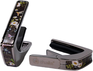 Thalia Deluxe Series Guitar Capo - Hummingbird, Black Chrome