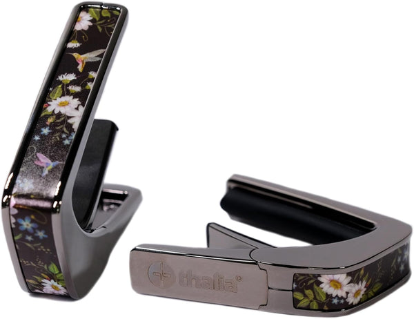 Thalia Deluxe Series Guitar Capo - Hummingbird, Black Chrome