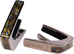 Thalia Deluxe Series Guitar Capo - Pearl Peacock, Black Chrome
