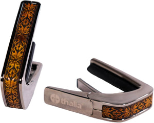 Thalia Deluxe Series Guitar Capo - Koa Nouveau, Black Chrome