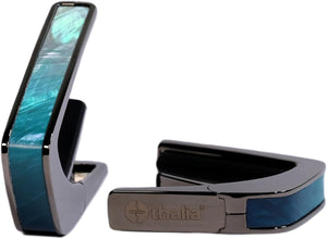 Thalia Deluxe Series Guitar Capo - Azure Seas, Black Chrome