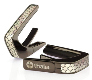 Thalia Premium Series Guitar Capo - Pearl Dragon Scales, Black Chrome