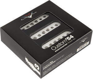 Genuine Fender Custom Shop '54 Stratocaster Strat Guitar Pickups Set - WHITE