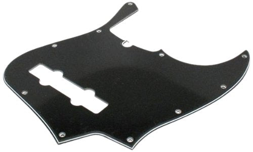 Genuine Fender Modern Pickguard, 5-String Jazz Bass, 10-Hole - Black 3-Ply