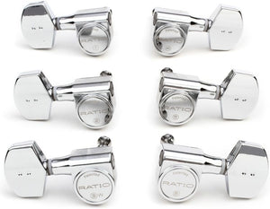 Graph Tech Ratio 3+3 Acoustic Guitar Tuners/Machines - CHROME, PRN-2411-C0