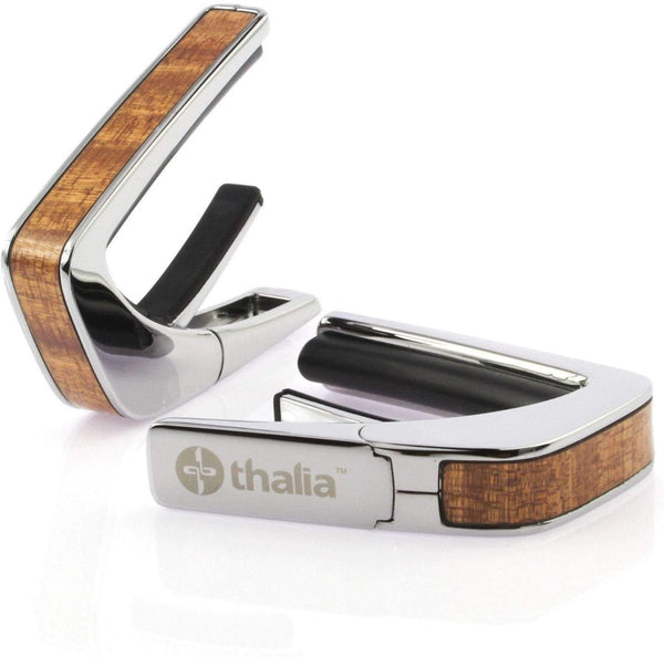 Thalia Wood Collection Guitar Capo - Sapele, Chrome