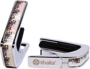 Thalia Deluxe Series Guitar Capo - White Pearl Waves, Chrome