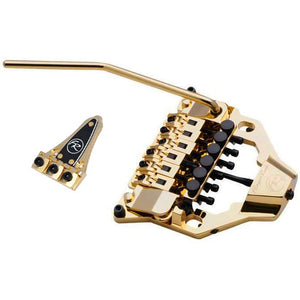 Floyd Rose FRTX03000 FRX Surface-Mount Tremolo Bridge System Kit with Nut - GOLD