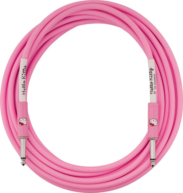 Fender X Hello Kitty Official 10' ft Instrument/Guitar Cable, Pink