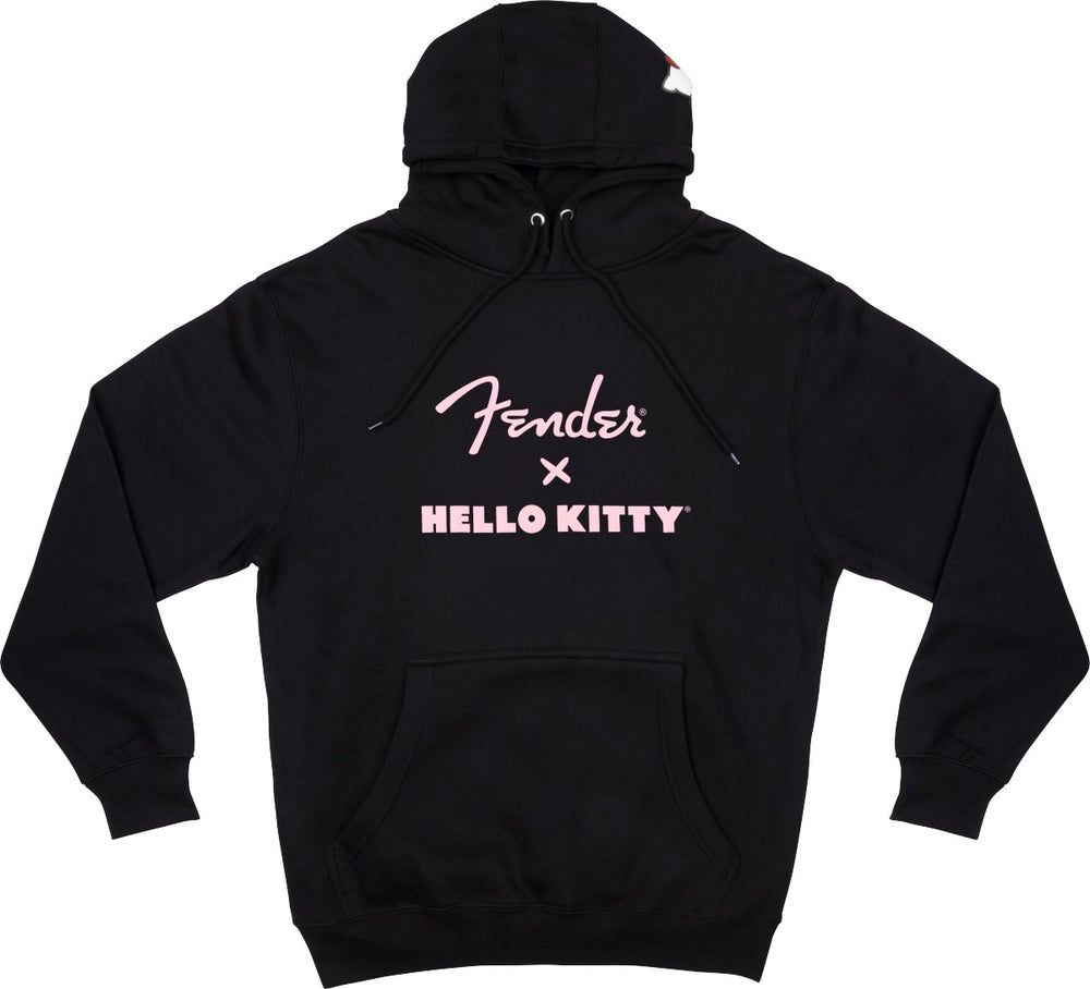 Fender X Hello Kitty Official Black Hoodie Sweatshirt, MEDIUM (M)