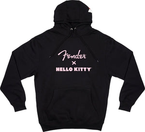 Fender X Hello Kitty Official Black Hoodie Sweatshirt, MEDIUM (M)