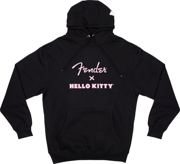 Fender X Hello Kitty Official Black Hoodie Sweatshirt, MEDIUM (M)