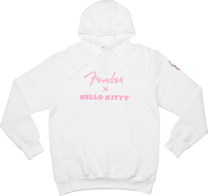 Fender X Hello Kitty Official White Hoodie Sweatshirt, SMALL (S)