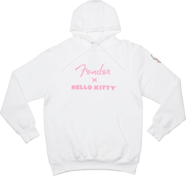 Fender X Hello Kitty Official White Hoodie Sweatshirt, LARGE (L)