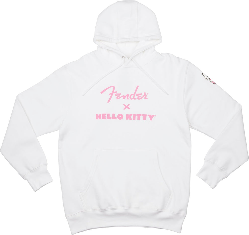 Fender X Hello Kitty Official White Hoodie Sweatshirt, EXTRA LARGE (XL)