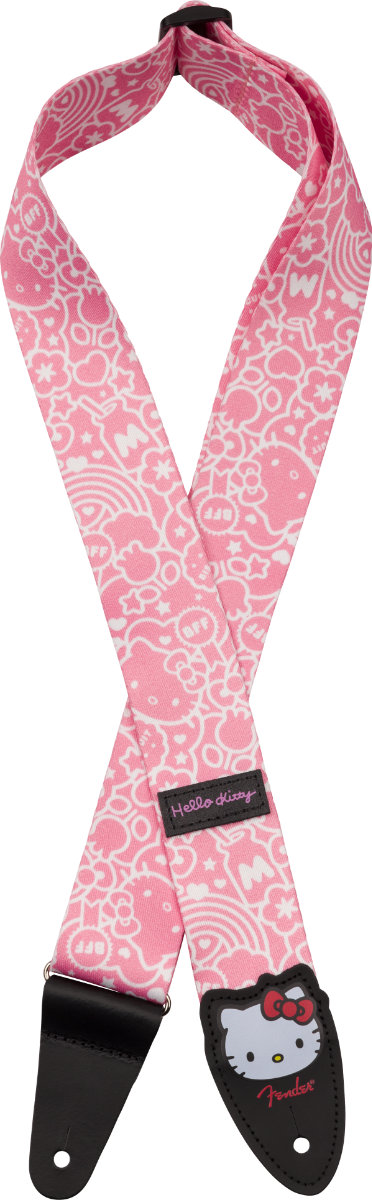Fender X Hello Kitty Official Poly Guitar Strap, Pink