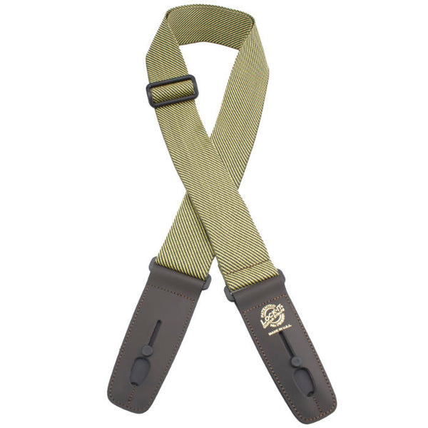 Lock-It Designer Series 2" Guitar Strap - Jacquard Yellow Tweed