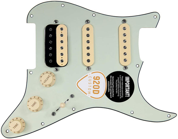 920D Custom Fiesta Pickups Loaded MINT GREEN Pickguard for HSS Fender Strat