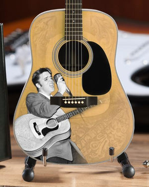 AXE HEAVEN Elvis Presley '55 Tribute Acoustic Guitar Miniature Display Gift