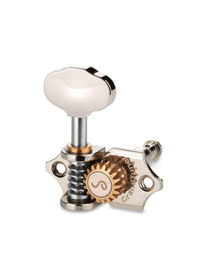 Schaller Germany 3x3 NICKEL Grand Tune Tuners Tuning Keys w/ Butterbean Buttons