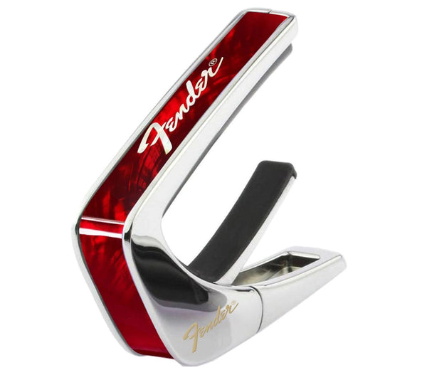 Thalia X Fender Guitar Capo - Chrome, Red Angel Wing, White Perine Logo