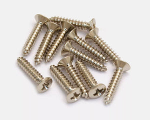 Genuine Gretsch Bezel Screws 0435C, Chrome, 12-pack, 006-1009-049