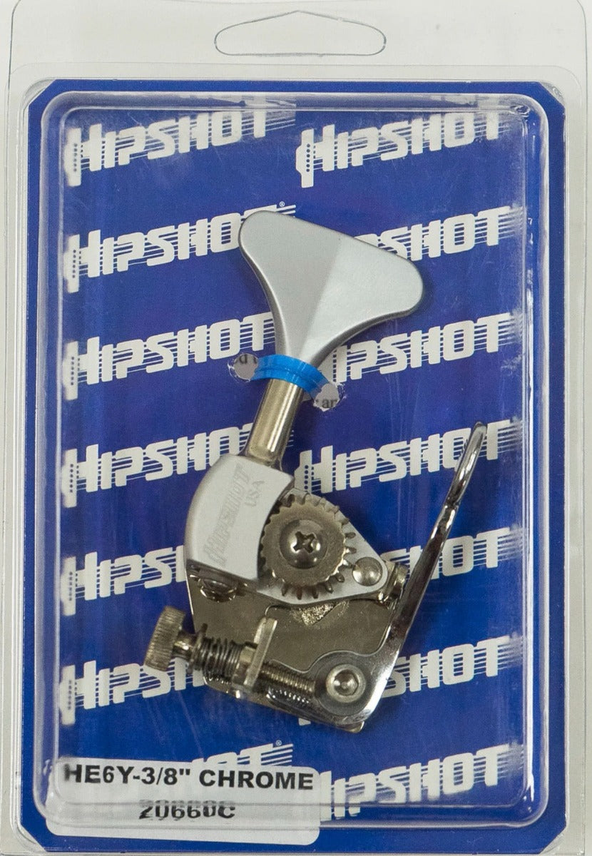 Hipshot 20660C Ultralite 3/8 D-Tuner X-Tender Bass Tuner, Chrome, 20660C