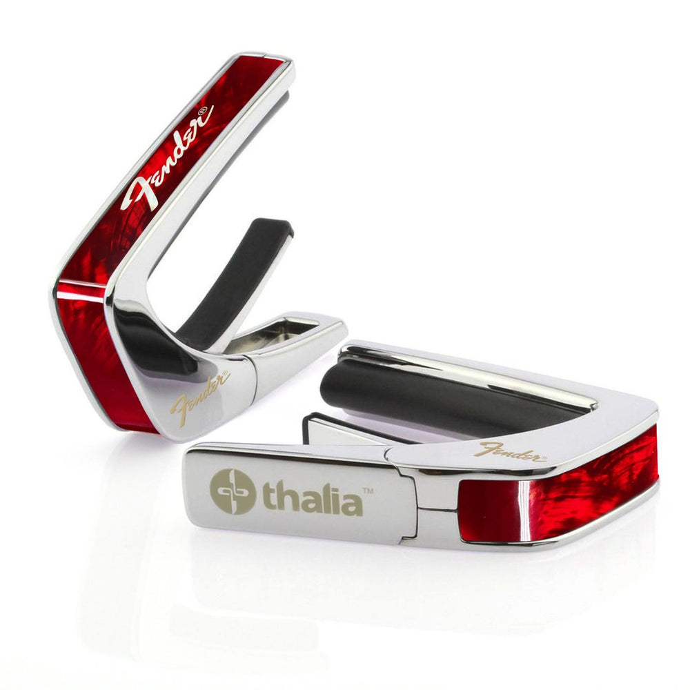 Thalia X Fender Guitar Capo - Chrome, Red Angel Wing, White Perine Logo