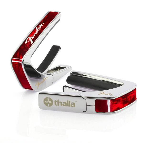 Thalia X Fender Guitar Capo - Chrome, Red Angel Wing, White Perine Logo