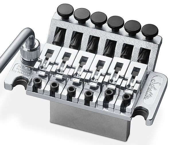 Schaller Germany Floyd Rose Tremolo Kit - Chrome with 42mm Block, R2 Nut