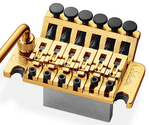 Schaller Germany Floyd Rose Tremolo Kit - Gold with 32mm Block, R2 Nut