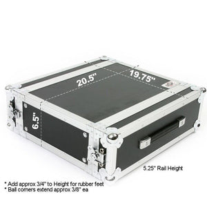 OSP 3-Space ATA 3U Shallow Effects Rack Road Tour Flight Case - RC3U-14