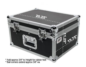 OSP ATA 15-Slot Space Microphone ATA Road Flight Tour Travel Transport Mic Case