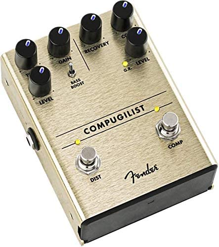 Fender Compugilist Compressor/Distortion Analog Guitar Effects Stomp Box Pedal