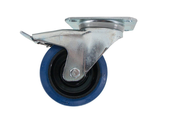 OSP ATA-BLUE-4-LOCKING Premium 4" Rubber Caster for ATA Cases and Racks