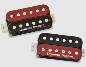 Seymour Duncan Hot Rodded Humbucker Pickup Set - Red/Black Zebra, 11108-13-RB