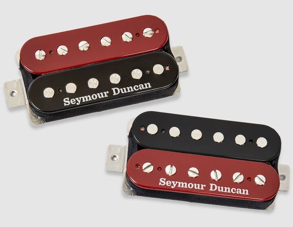Seymour Duncan Hot Rodded Humbucker Pickup Set - Red/Black Zebra, 11108-13-RB