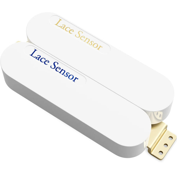 Lace Sensor Blue/Gold Dually Humbucker Pickup - White, 04502-01