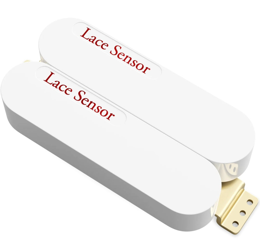 Lace Sensor Red/Red Dually Humbucker Pickup - White, 04503-01