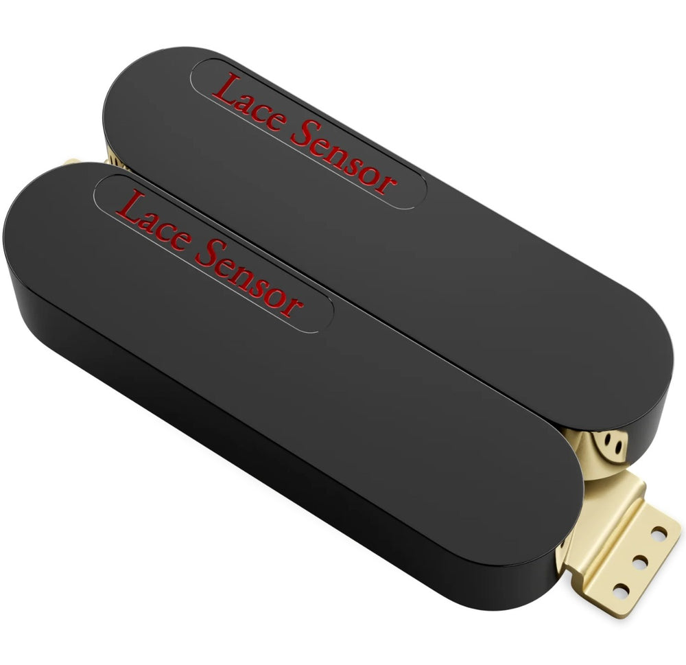 Lace Sensor Red/Red Dually Humbucker Pickup - Black, 04503-02