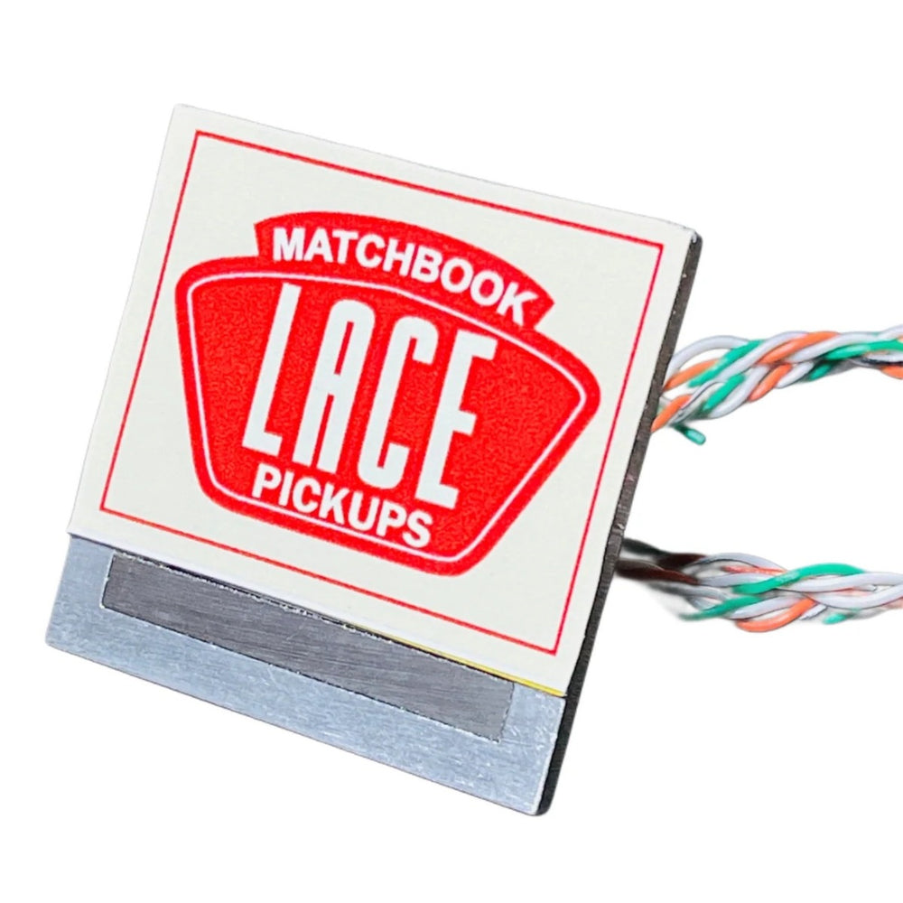 Lace Alumitone Matchbook Cigar Box Guitar Pickup, Matchbook, Red 20170-02
