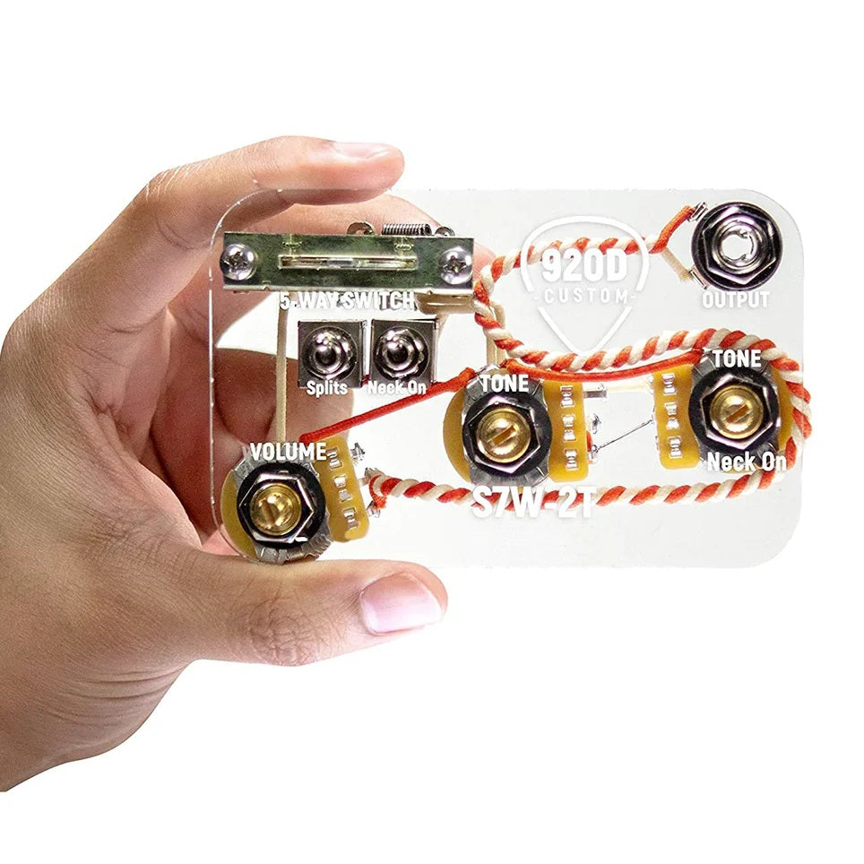 920D Custom Strat 7-Way Upgraded Wiring Harness With Neck On and Coil Split Mods